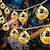 billige LED-stringlys-disco ball speil led fest lyssnor julelykter til ferie vegg vindu tre dekorasjoner innendørs utendørs uteplass fest hage hage barn soverom stue 1,5m/3m 10led/20led