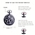 abordables RELOJ DE BOLSILLO-reloj de bolsillo vintage con cadena punk patrón de pulpo negro solapa creativa reloj de bolsillo retro