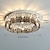 voordelige Kroonluchters-kroonluchter 60/80 cm led kristallen plafondlamp cirkel ontwerp uniek ontwerp inbouwverlichting roestvrijstalen led nordic stijl 110-240 v