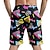abordables Fondos-Retro Antiguo Años 80 Pantalones cortos de playa muñeca Disfraz Hombre Vacaciones Playa Desfile del orgullo Adulto Pantalones cortos