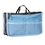 cheap Organization &amp; Storage-Practical Dual Handbag Purse Nylon Dual Organizer Insert Cosmetic Storage Bag Black