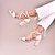 Недорогие Женская свадебная обувь-Жен. Обувь на каблуках Свадебная обувь Подарки ко Дню Святого Валентина Боковые пятки Босоножки Для вечеринок Офис Свадебные сандалии Свадебные туфли Обувь для подружек невесты Пуговицы