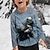 levne chlapecká 3D trička-Chlapecké 3D Grafika Zvíře Žralok Tričko Košilky Dlouhý rukáv 3D tisk Léto Jaro Podzim Sportovní Módní Šik ven Polyester Děti 3-12 let Venkovní Ležérní Denní Běžný