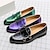 cheap Men&#039;s Slip-ons &amp; Loafers-Men&#039;s Loafers &amp; Slip-Ons Novelty Shoes Monk Shoes Business Casual Daily Party &amp; Evening PU Comfortable Slip Resistant Loafer Black Purple Green Spring Fall