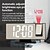 billige Dekor- og nattlys-ny LED-projeksjonsklokke multifunksjonell digital vekkerklokke automatisk lysfølsom elektronisk klokke med usb plug-in grenseoverskridende