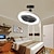 cheap Ceiling Fan Lights-Ceiling Fan with Light Remote Control 30W 10 Inch Pendant Lighe Enclosed Ceiling Fan Dimmable 3 Light Color, 3 Speed LED Low Profile Flush Mount Ceiling Fan for Kitchen 85-265V