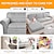 cheap Sofa Seat &amp; Armrest Cover-Stretch Water Repellent Sofa Seat Cushion Cover Jacquard Slipcover Elastic Couch Armchair Loveseat 4 or 3 Seater Grey Plain Solid Soft Durable Washable