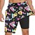 abordables Fondos-Retro Antiguo Años 80 Pantalones cortos de playa muñeca Disfraz Hombre Vacaciones Playa Desfile del orgullo Adulto Pantalones cortos