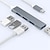 baratos Hubs USB-BASEUS USB 3.0 Hubs 4 Portos 7 em 1 4-EM-1 Alta Velocidade Hub USB com USB 2.0 * 3 USB3.0 * 1 5V / 2A Fornecimento de energia Para Notebook PC Tablet