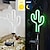 abordables Éclairages pour allées-Lampes de jardin solaires lumières extérieures cactus/flamingo néons lumières extérieures étanches pour jardin patio cour décoration de voie