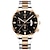 tanie Zegarki kwarcowe-Męskie Kwarcowy Luksusowy Duża tarcza Biznes Zegarek na rękę Kalendarz Czas na świecie Stop Zobacz