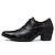 cheap Men&#039;s Oxfords-Men&#039;s Oxfords Derby Shoes Dress Shoes Tuxedos Chunky Heel Shoes Business British Gentleman Wedding Party &amp; Evening Patent Leather Lace-up Height Increasing Shoes Black White Spring Fall