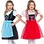 economico Bambini-Oktoberfest Dirndl Abiti tradizionali Blusa Dirndl Oktoberfest / Birra Bavarese Bavarese Wiesn Stile Tradizionale Prati Ragazze Panno in stile tradizionale Top Vestito Grembiule