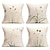 cheap Floral &amp; Plants Style-Vintage Floral Double Side Pillow Cover 4PC Soft Decorative Square Cushion Case Pillowcase for Bedroom Livingroom Sofa Couch Chair