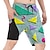 abordables Fondos-Retro Antiguo Años 80 Pantalones cortos de playa muñeca Disfraz Hombre Vacaciones Playa Desfile del orgullo Adulto Pantalones cortos