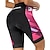 billige Bukser, shorts og nederdele til kvinder-21Grams Dame Cykelshorts Cykel Forede shorts Underdele Bjerg Cykling Vej Cykling Sport Grafisk 3D Måtte Åndbart Hurtigtørrende Svedtransporende Lys pink Blå Spandex Tøj Cykeltøj