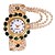 お買い得  クォーツ腕時計-女性 クォーツ ファッション ブリンブリン ラインストーン カジュアルウォッチ デコレーション 合金 腕時計