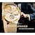 cheap Mechanical Watches-WINNER Men Mechanical Watch Luxury Large Dial Fashion Business Hollow Skeleton Automatic Self-winding Luminous Stainless Steel Watch