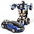 billiga rc fordon-en knapp deformation leksaksbil tröghetskollision automatisk omvandlingsrobot för barn