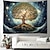 halpa boho kuvakudos-elämän puu 3d roikkuu kuvakudos hippi seinä taide suuri kuvakudos seinämaalaus sisustus valokuva tausta peitto verho kodin makuuhuone olohuoneen sisustus
