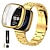 voordelige Fitbit-horlogebanden-Slimme horlogeband Compatibel met: Fitbit Versa 4 Sense 2 Versa 3 Sense Versa 2 Roestvrij staal Smartwatch Band met zaak met verwijderingstool Metalen sluiting Sportband Vervanging Polsbandje
