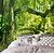 ieftine Tapet floral și plante-tapet peisaj mural păduri verzi acoperire perete autocolant decojire și lipire material detașabil pvc/vinil autoadeziv/adeziv necesar decor de perete pentru sufragerie bucătărie baie