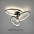 billige Taklamper-led taklys 60/80/100cm 3-lys ring sirkel design dimbar aluminium malt finish luksuriøs moderne stil spisestue soverom pendellamper 110-240v kun dimmes med fjernkontroll