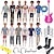 cheap Dolls Accessories-Pink Doll Clothes And Accessories, New 26-30cm  Doll Men&#039;S Accessories Clothes 30 Sets Of Spot Fast Delivery Factory Direct Delivery