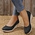 abordables Chaussures sans lacet et mocassins femme-femme mocassins à enfiler talons compensés bohème boho espadrilles grande taille été printemps talon compensé bout rond lin toile mocassins extérieur quotidien couleur unie élégant décontracté confort blanc noir rouge