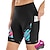 voordelige Broeken, shorts en rokken voor dames-21Grams Dames Wielrenshorts Fietsen Gewatteerde shorts Kleding Onderlichaam Bergracen Wegwielrennen Sport Grafisch 3D-pad Ademend Sneldrogend Vochtregelerend Zwart Blauw Spandex Kleding Wielrenkleding