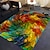 baratos Tugs de impressão digital 3D-tapete de chão tapetes coloridos sala de estar casa quarto tapetes completos tapetes de porta