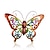 cheap Metal Wall Decor-1pc Metal Butterfly Wall Decor 3D Butterfly Hanging Metal Wall Art Hanging Wall Decor For Indoor Outdoor Home Office Bathroom Kitchen Bedroom Living Room Garden 28x35cm / 11&#039;&#039;x13.8&#039;&#039;