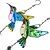 abordables Atrapasueños-Campanas de viento de colibrí de 1 pieza, campanas de viento de música de vidrio de metal para interiores y exteriores, campanas románticas móviles para decoración de jardín, patio, patio trasero o festival/los mejores regalos para madres y mujeres