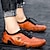 זול נעליים בעבודת יד לגברים-בגדי ריקוד גברים נעלי אוקספורד נעלי קז&#039;ואל לגברים נעלי עור מודרני, חדשני נעליים בעבודת יד נעלי בק הליכה וינטאג&#039; יום יומי בָּחוּץ יומי עור עמיד למים חם נושם גומיה שחור חום קיץ סתיו