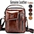 cheap Laptop Bags,Cases &amp; Sleeves-Bullcaptain Genuine Leather Business Messenger Bag Vintage Crossbody Bag For Men