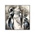 זול ציורי אנשים-ציור שמן בעבודת יד קנבס אמנות קיר קישוט מודרני שחור ולבן מרקם אבסטרקטי לעיצוב הבית מגולגל ללא מסגרת ציור לא נמתח