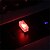 abordables Lumières d&#039;ambiance intérieures-2 pièces mini usb voiture atmosphère lumières romantique lumière LED intérieur kit d&#039;éclairage ambiant