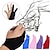 preiswerte Kunst- und Malbedarf-2 Stück professioneller Künstler, der Zwei-Finger-Antifouling-Handschuh für das Grafiktablett-Lichtpad zeichnet (schwarz, blau, rot, lila, rosa)
