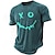 お買い得  男性の 3d t シャツ-男性用 Tシャツ グラフィック おかしい 笑顔 クルーネック 衣類 3Dプリント アウトドア 日常 半袖 プリント ヴィンテージ ファッション デザイナー