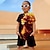 olcso fiú 3D szettek-Fiú 3D Grafika Állat Oroszlán Póló és rövidnadrágok Pólószett Ruházat szett Rövid ujjú 3D nyomatok Nyár Tavasz Aktív Sportok Divat Poliészter Gyerekek 3-13 év Szabadtéri Utca Vakáció Normál
