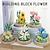 abordables Juguetes de construcción-Bloques de construcción para regalos del día de la mujer, crea hermosos ramos de flores con este kit de construcción de flores de 1 pieza, perfecto para adultos.&amp;amp; ¡niños! regalos del día de la