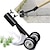 baratos ferramentas de jardim-Ferramenta extratora de ervas daninhas com rodas, ferramentas de capina de pé para jardim pátio quintal gramado calçada calçadas ervas daninhas