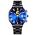 tanie Zegarki kwarcowe-moda męska zegarki luksusowe zegar kwarcowy z datą z kalendarza duża tarcza męska biznesowy zegarek z paskiem ze stali nierdzewnej relojes masculino