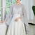 זול גְלִימָה-כיסויי גוף לנשים כף וינטאג&#039; אלגנטית ללא שרוולים פוליאסטר עליוניות לחתונה עם צבע טהור עבור חתונה קיץ