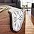 levne nástěnné sochy-surrealistické roztavené kroucené římské číslice nástěnné hodiny surrealistický styl hodiny domácí doplněk zkreslený nástěnný výzdoba hodinek