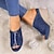 billiga Damsandaler-dam wedge sandaler plattform sandaler plus size utomhus strand sommar elegant casual blå svart