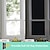 preiswerte Fensterfolien-Fensterabdeckung, schwarze Folie, statische Sichtschutzdekoration, selbstklebend, für UV-Blockierung, Wärmekontrolle, Fensteraufkleber aus Glas, 100 x 45 cm/39 x 18 Zoll