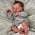 זול בובה שנולדה מחדש-19 אינץ&#039; בובת סיליקון ויניל reborn לוי תינוק בגודל תינוק בן יומו בובת עור תלת מימד מתנה באיכות גבוהה