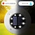 abordables Luces de paisaje-4 Uds. Lámpara enterrada solar para exteriores 8led de acero inoxidable lámpara de carretera para césped lámpara de inserción de suelo para patio lámpara de jardín