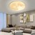 billige Taklamper-led dimbar taklampe 32,5 cm akryl takpanellampe minimalistisk lagdelt design stue spisestue lys ac220v kun dimmes med fjernkontroll